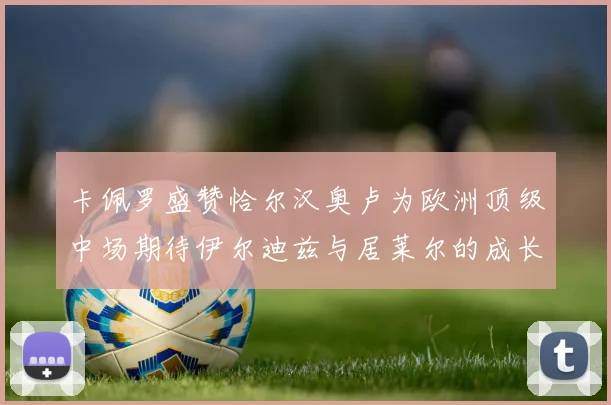 卡佩罗盛赞恰尔汉奥卢为欧洲顶级中场期待伊尔迪兹与居莱尔的成长